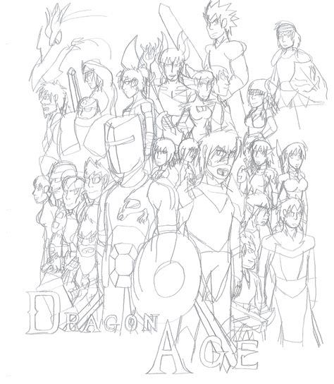 Dragon Age Poster Black And White by werewolf90x on DeviantArt