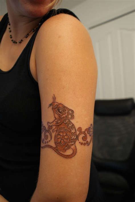 Zodiac Year of the Rat Tattoo (1) | Rat tattoo, Tattoos, Chinese zodiac tattoo