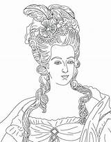 Marie Antoinette Coloring Page At GetColoringscom  Free Printable sketch template