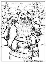 Santa Coloring Pages sketch template