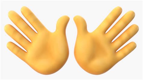 Open hands emoji 3D - TurboSquid 1550664