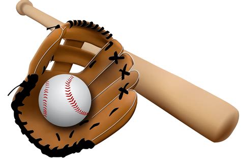 Baseball Glove and Bat transparent PNG - StickPNG