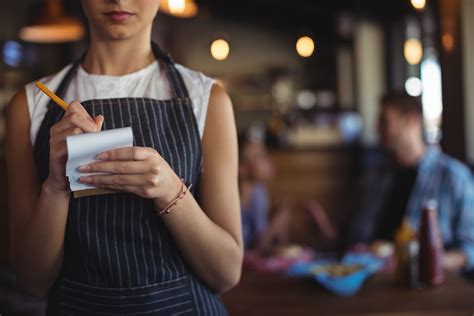 Waitress Taking Order At Restaurant - The Delite