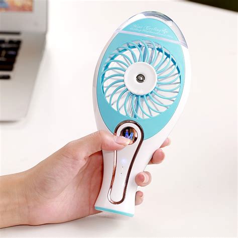 Personal Water Spray Fan Handheld Mini USB Beauty Misting Fan with Cooling Mist Humidifier(id ...