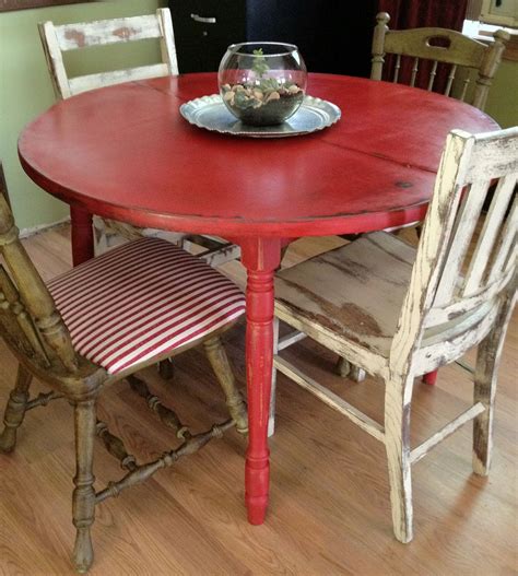Round Farmhouse Kitchen Tables And Chairs : 5ft Round Rustic Farmhouse Table with chairs, Single ...