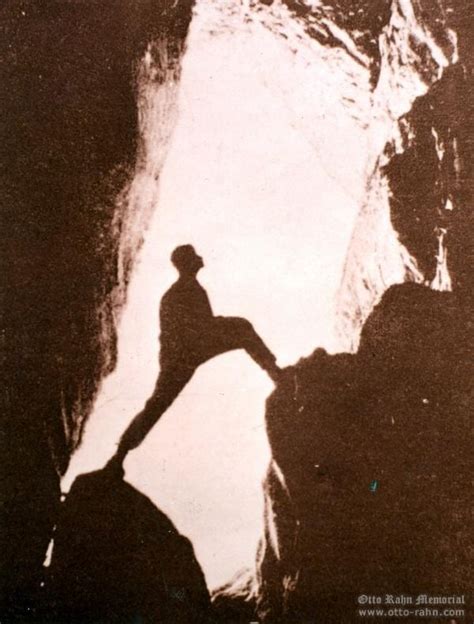 Otto Rahn in the grotto of Ornolhac - summer 1932 | Otto Rahn Memorial