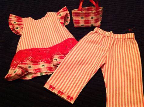 Christmas Stripes 18" doll outfit | Baby doll clothes, Doll clothes, Clothes