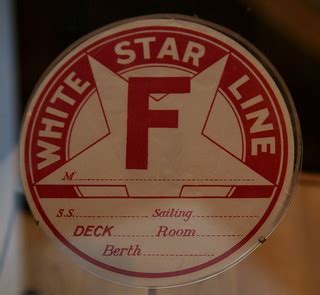 White Star Line Luggage Sticker | Every piece of luggage goi… | Flickr