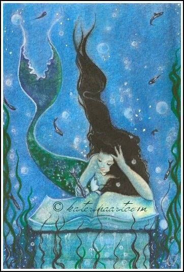 MERMAID READING | Mermaid art, Mermaid fairy, Mermaid tale