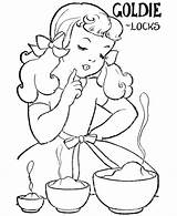 Free Goldilocks And The Three Bears Coloring Pages Download  sketch template