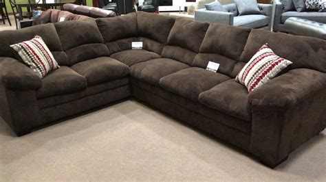 Simmons 8043 Chocolate Brown Ultra Plush Soft Seating Sectional Sofa - YouTube