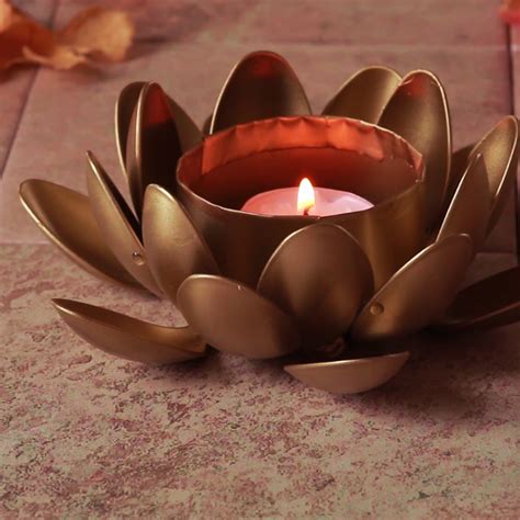 Lotus Candle Holder #weddingdecoration | Diy lotus candle holder, Lotus candle holder, Lotus candle