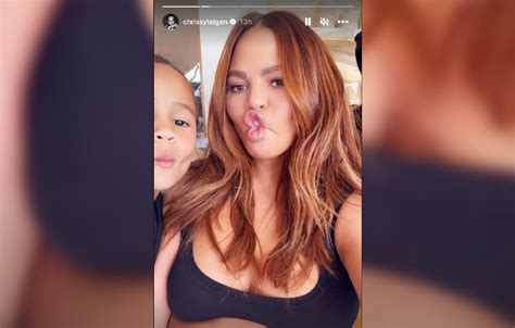 Chrissy Teigen Shows Daughter Luna Taking Care Of Baby Esti: Photos