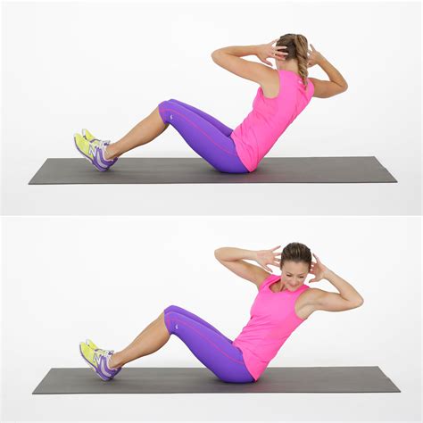 Seated Russian Twist | 30-Day 6-Pack Abs Challenge | POPSUGAR Fitness