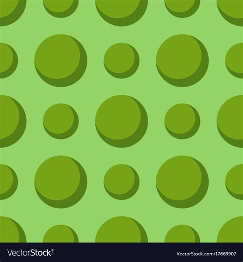 Colored green circle seamless pattern shape art Vector Image