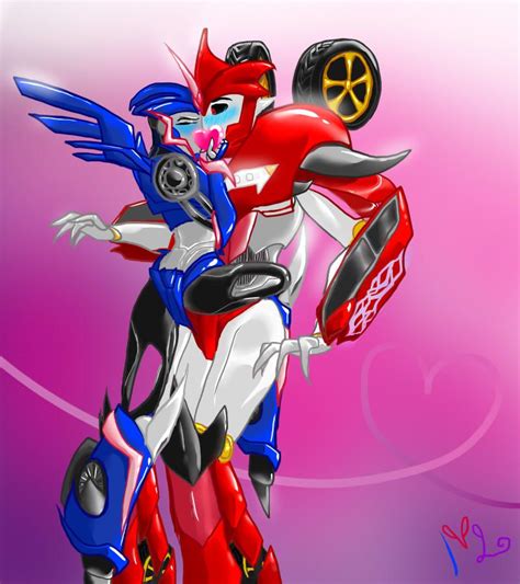 Arcee and KnockOut Valentine kiss | Transformers characters ...