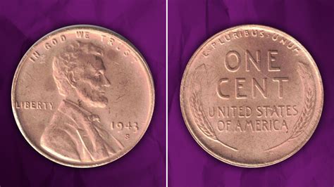 two pictures of one cent and the other is an image of president george s bush