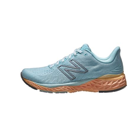 New Balance Fresh Foam 880 v11 Women's Shoes Blue/Mango 360° View | Running Warehouse