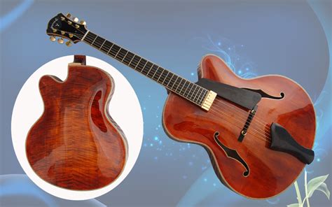 17inch Handmade Jazz Guitar Archaizeed Color - China Jazz Guitar and ...