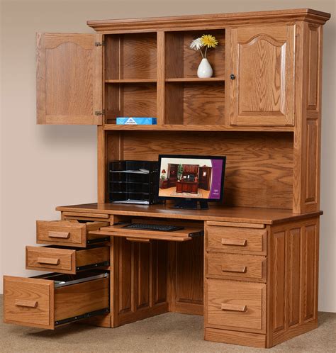 Solid Wood Desk With Hutch - Just For You