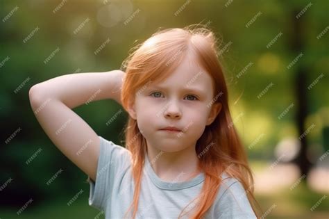 Premium Photo | Girl shows symbol of autism in close up stretching her arms forward