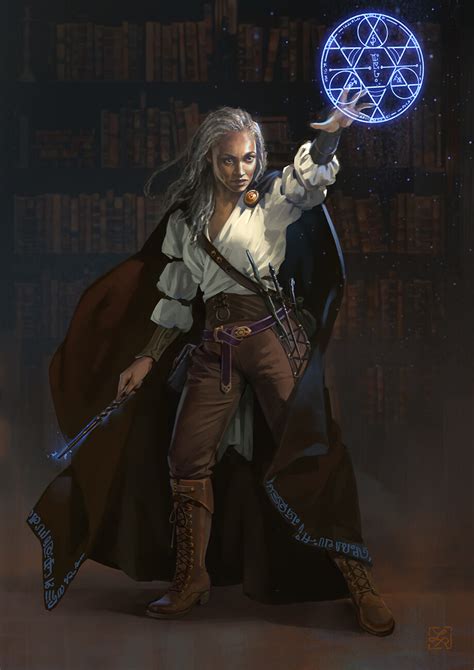 The Librarian, Loles Romero | Character portraits, Fantasy wizard, Fantasy character design