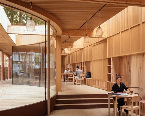 studio weave adds timber extension to london's lea bridge library