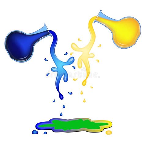 Paints mixing. stock vector. Illustration of splash, paints - 50013219