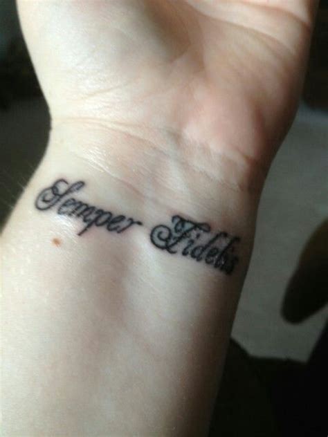 Semper Fidelis | Tiger tattoo, Tattoos, Tattoo quotes