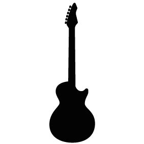 Collection of PNG Guitar Silhouette. | PlusPNG