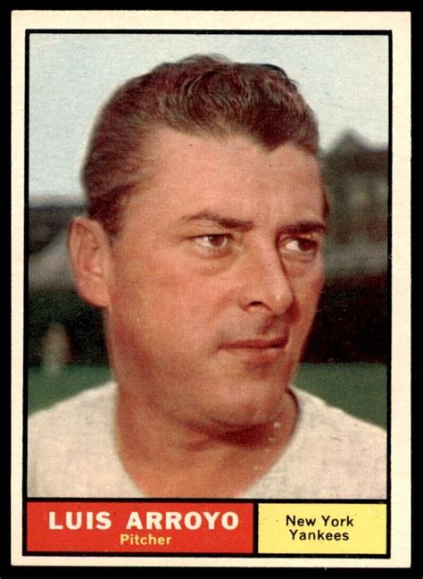 1961 Topps #142 Luis Arroyo NM **GPL-84** Damn Yankees, New York Yankees Baseball, Tigers ...
