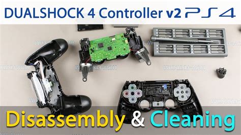 PS4 DualShock v2 controller disassembly and repair buttons cleaning ...