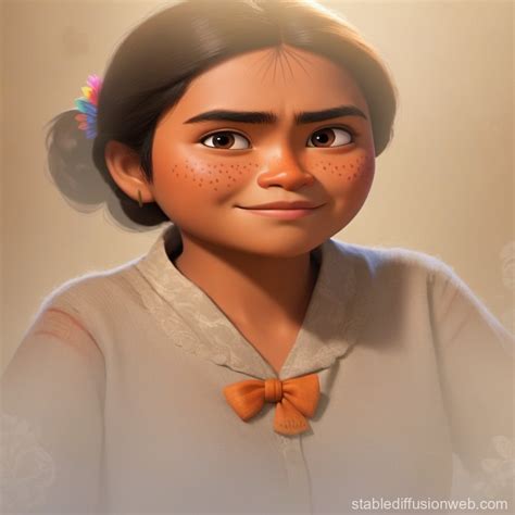 Indonesian Woman in Disney Pixar's Coco-style Poster | Stable Diffusion ...