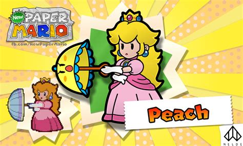 New Paper Mario: Peach by Nelde on DeviantArt