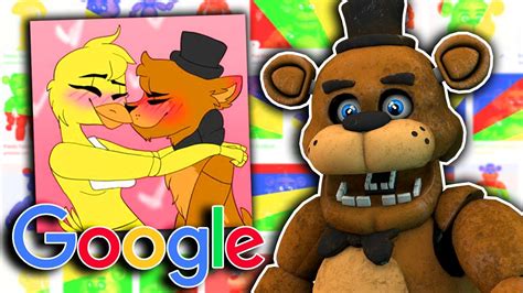 FREDDY GOOGLES HIMSELF | Freddy X Chica?! - YouTube