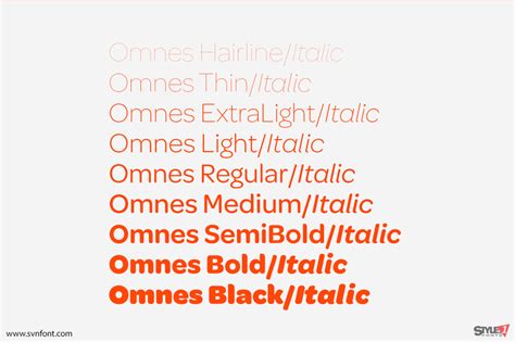 [Trả phí] SVN-Omnes (18 fonts) - Việt hóa - STYLEno.1 Fonts