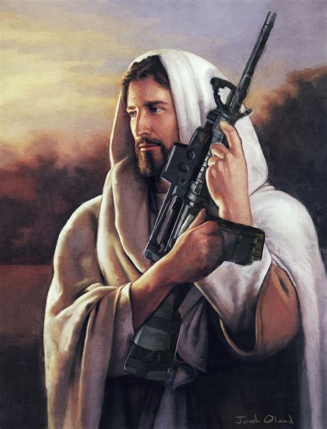 Assault Rifle Messiah Painting by Joseph Oland - Fine Art America