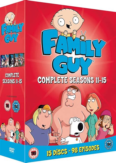 Family Guy: Complete Seasons 11-15 [DVD] | Family guy season, Family guy, Best tv shows