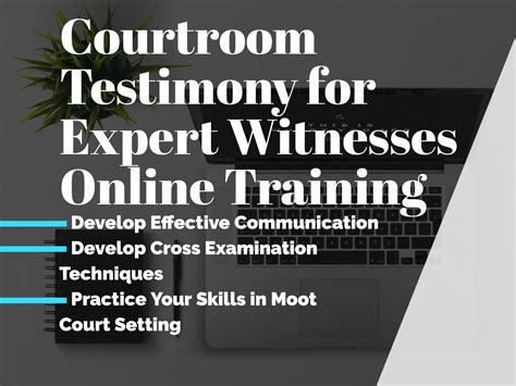 Courtroom Testimony Training – Jonathan W. Hak KC PhD