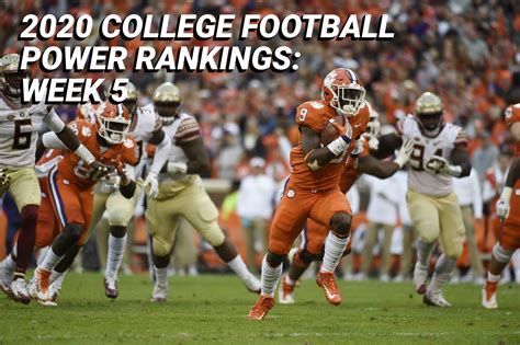 2020 College Football Power Rankings: Week 5 | Wolf Sports