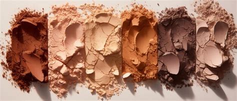 Premium AI Image | Natural color eye shadow makeup palette