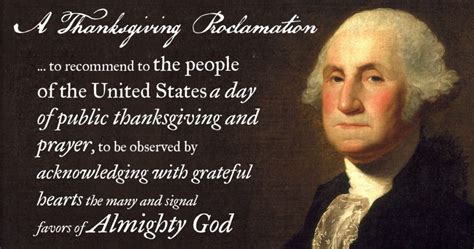 Thanksgiving Proclamation - George Washington - The SURGE