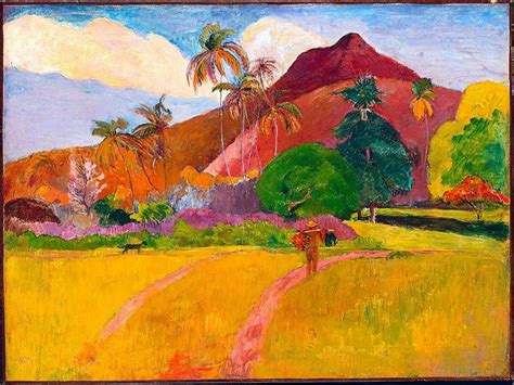 Tahitian Mountains (1891), Paul Gauguin, http://www.jdoqocy.com/click-7674480-10692043?url=http ...