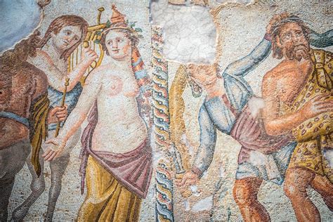 Berühmte römische Paphos-Mosaiken, Zypern - Stockfotografie: lizenzfreie Fotos © Sopotniccy ...