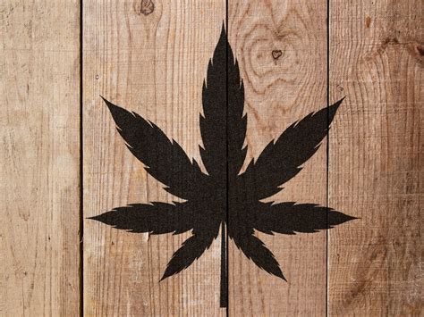 Marijuana Leaf Stencil - Art and Wall Stencil - Stencil Giant