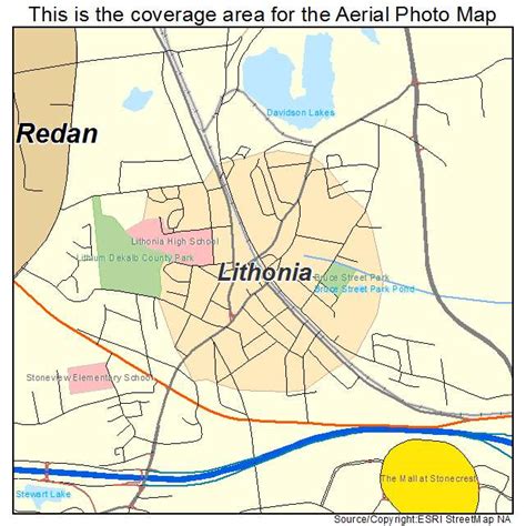 Aerial Photography Map of Lithonia, GA Georgia