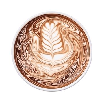 Top View Of Coffee Foam Art On Cup, Coffee, Foam, Art PNG Transparent ...
