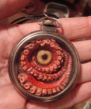 Pocket Kraken glass eye by ~missmonster on deviantART Steampunk Accessories, Steampunk Jewelry ...