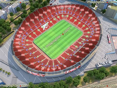 London Arsenal Emirates Stadium seating plan map - Seating plan for Arsenal London football ...