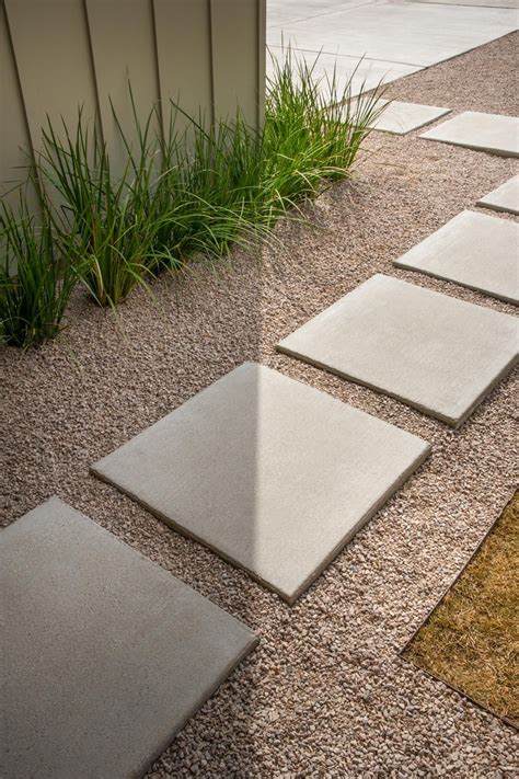 Modern Walkway Cement Gravel Backyard Landscaping Mod - vrogue.co